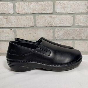 Spring Step Professional Workwear Shoes Women 9.5 Black Leather Slip Resistant